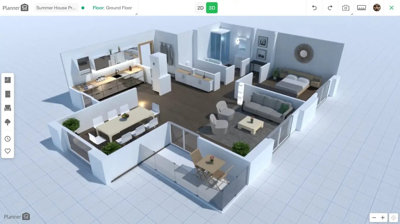 Программа про дизайн интерьера Automated Furniture Arrangement - Planner 5D