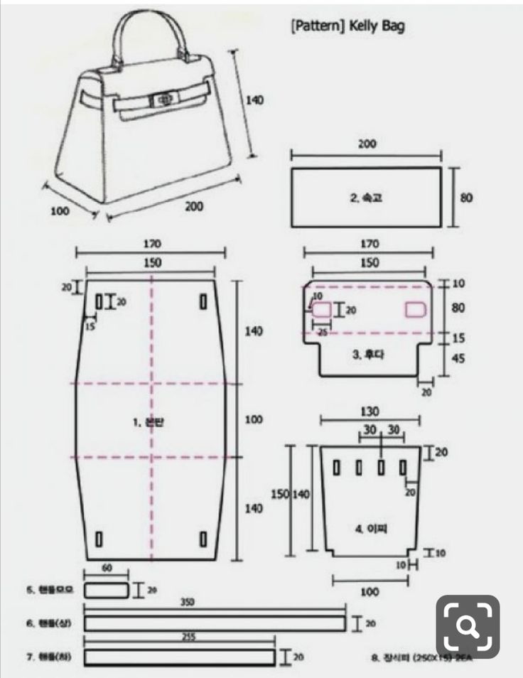 Программа раскрой выкройки сумки Pin by Christine Marty Veyret on Couture : accessoires Bucket bag pattern, Diy l