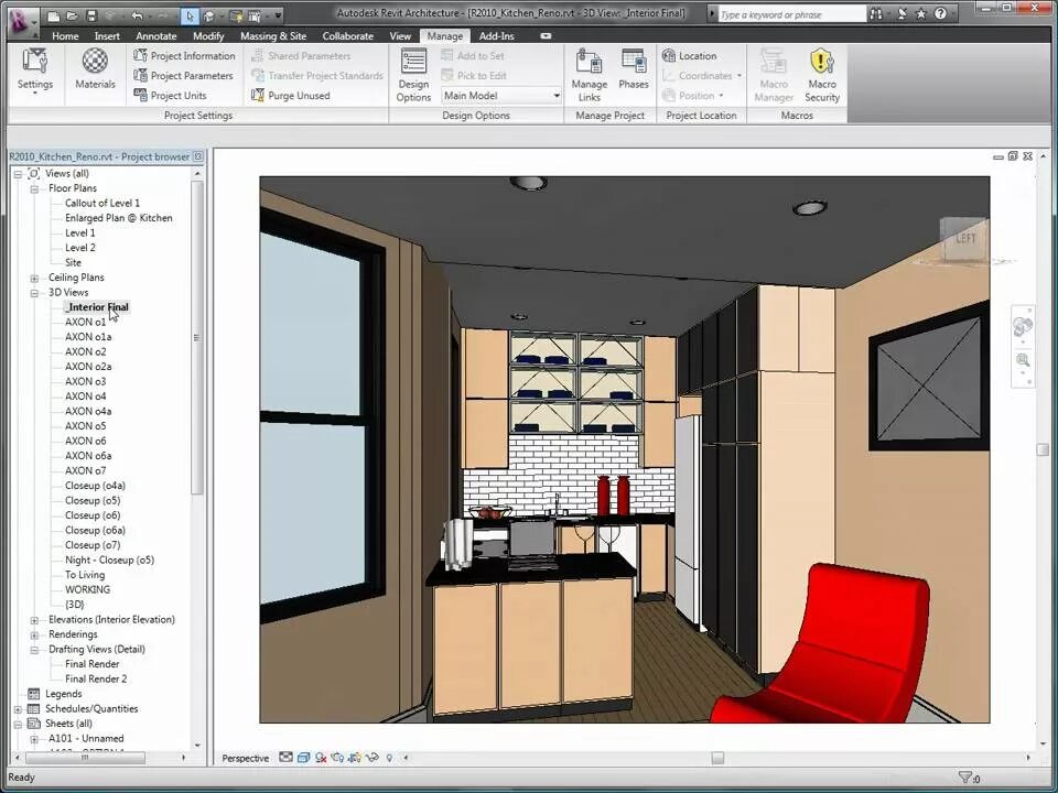 Программа revit для дизайнеров интерьера Autodesk Revit Architecture 2010 Design Visualization - YouTube