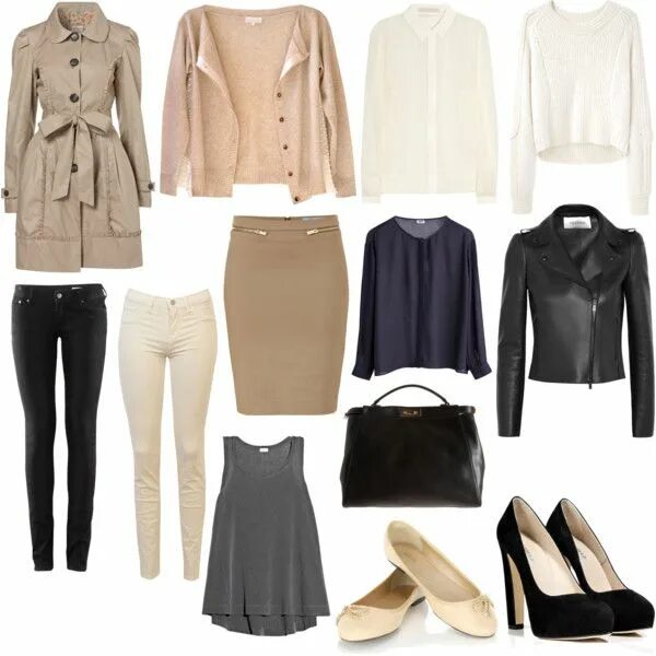 Программа сочетания одежды Basic wardrobe - Polyvore Fashion, Everyday outfits, Wardrobe images