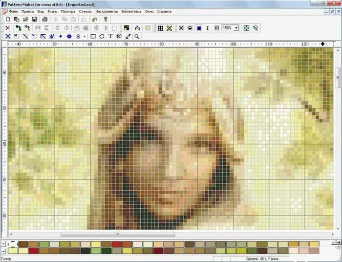Программа создания схем вышивки по фото Программа для создания схем для вышивки крестом