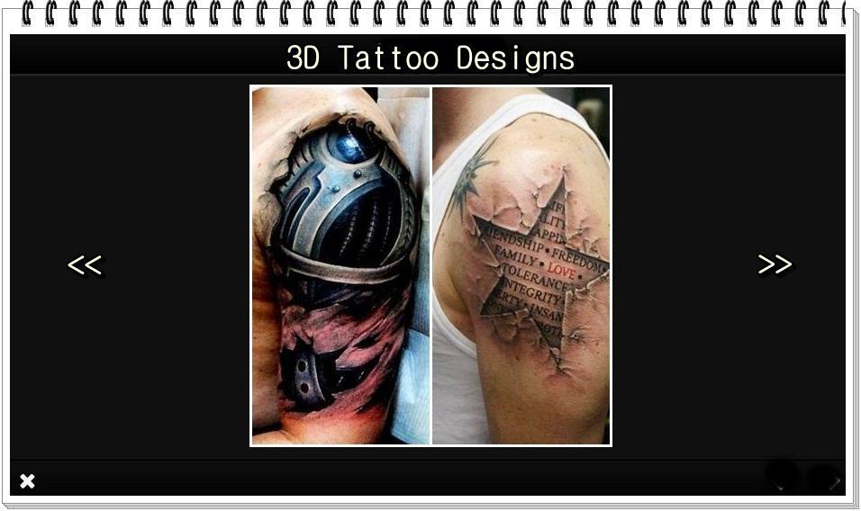 Программа тату фото Android İndirme için 3D Tattoo Designs APK