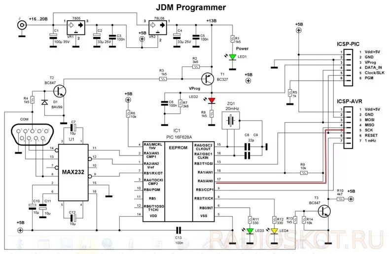 Программатор своими руками схема JDM programmer PIC_AVR - Страница 20 - Форум радиолюбителей