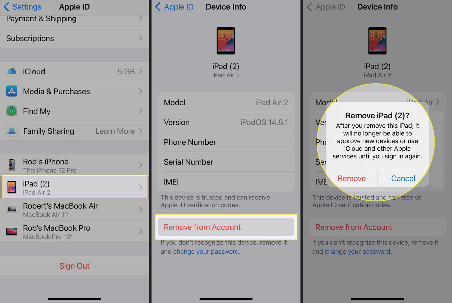 Программы удаленные фото айфон How to Remove a Device From Apple ID