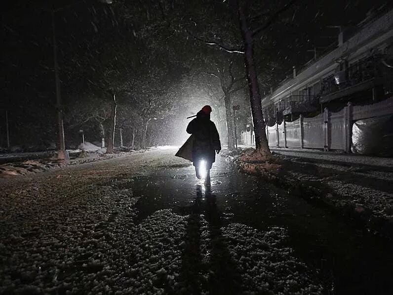 Прогулка ночью фото Nor'easter Storm Hits East Coast - Business Insider