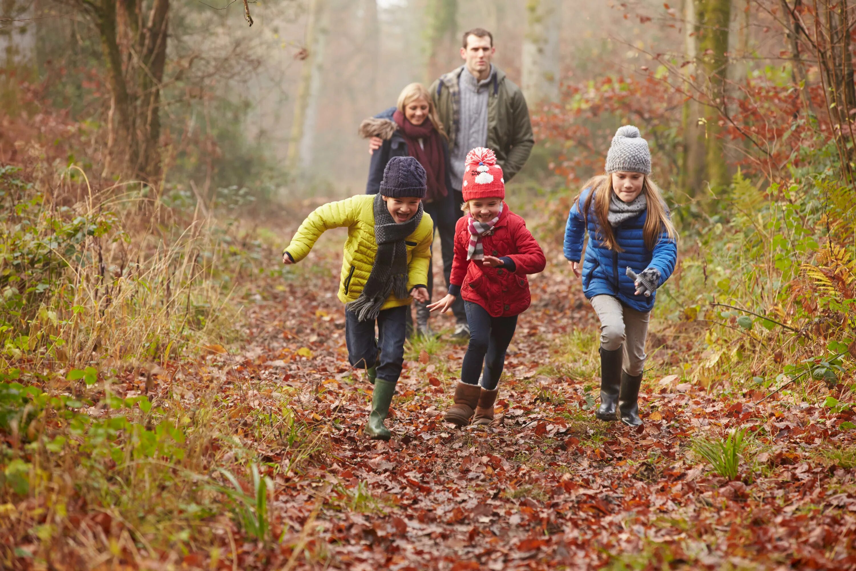 Прогулка в осеннем лесу подписать фото Brit kids use wet weather and 'getting muddy' as top excuses to avoid playing ou