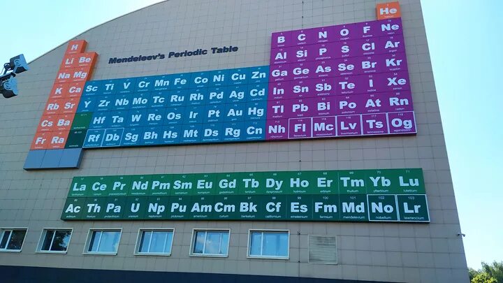 Прохим площадь менделеева 2 корп 105 фото Самую большую в Евразии таблицу Менделеева открыли в Дубне