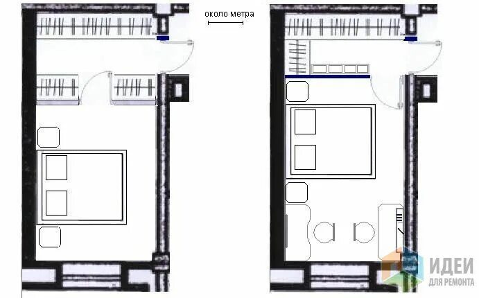 Проходная гардеробная в спальне планировка Гардеробная для Oliy Floor plans, Visualizations