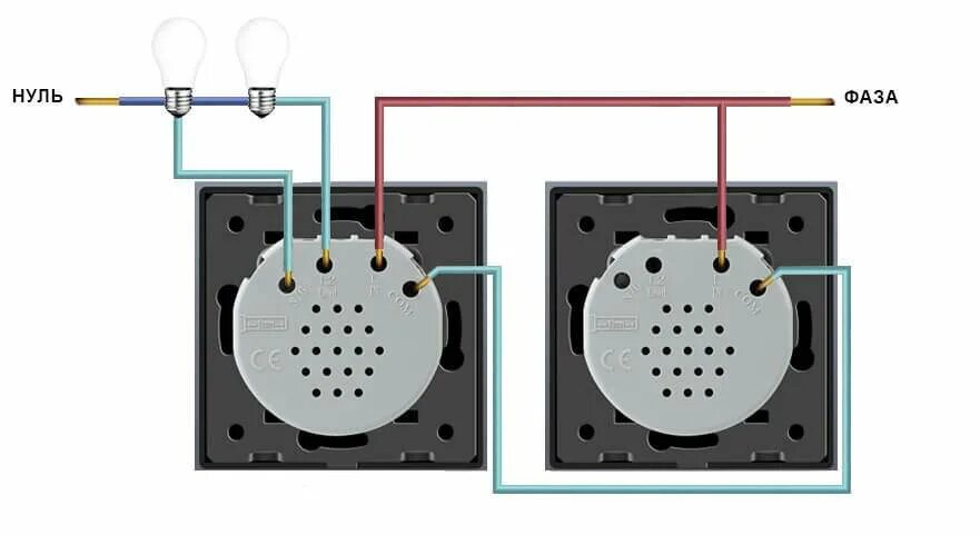 Проходной сенсорный выключатель схема подключения Сенсорные выключатели схема проходного выключателя