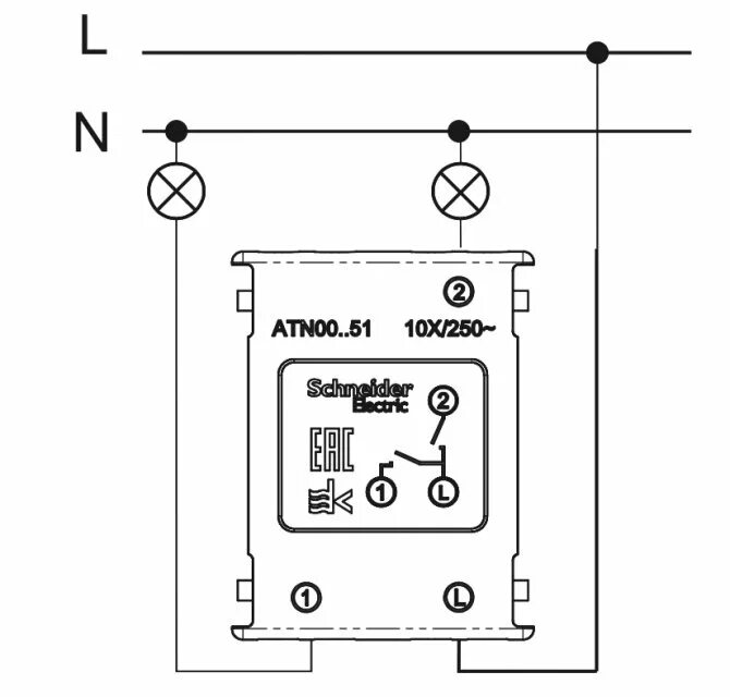 Проходной выключатель шнайдер электрик схема подключения Как подключить выключатель schneider electric с подсветкой