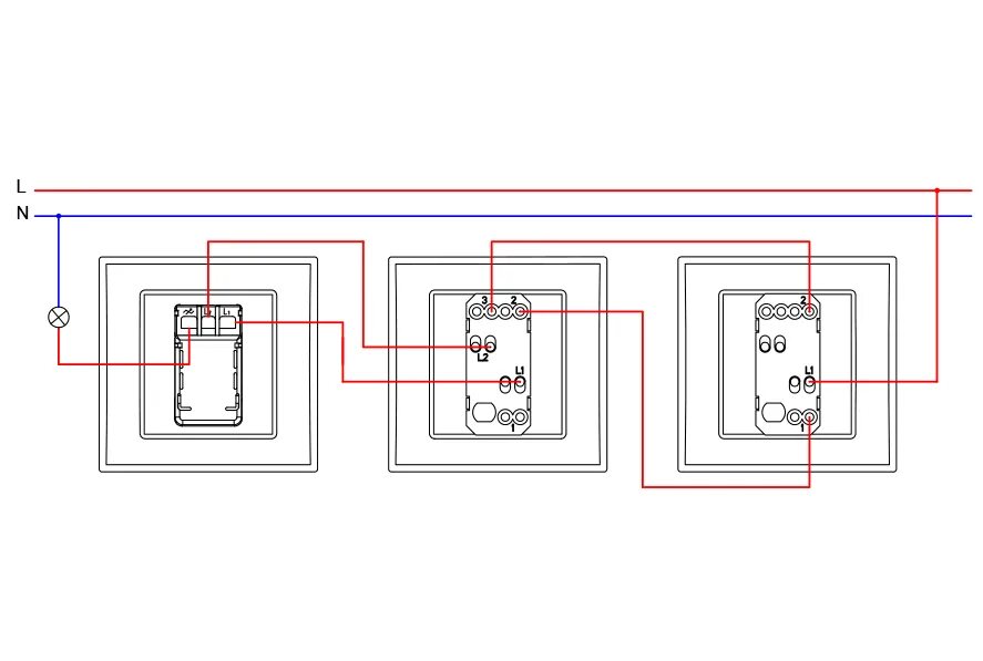 Проходные диммеры схема подключения Диммер проходной - CormanStroy.ru
