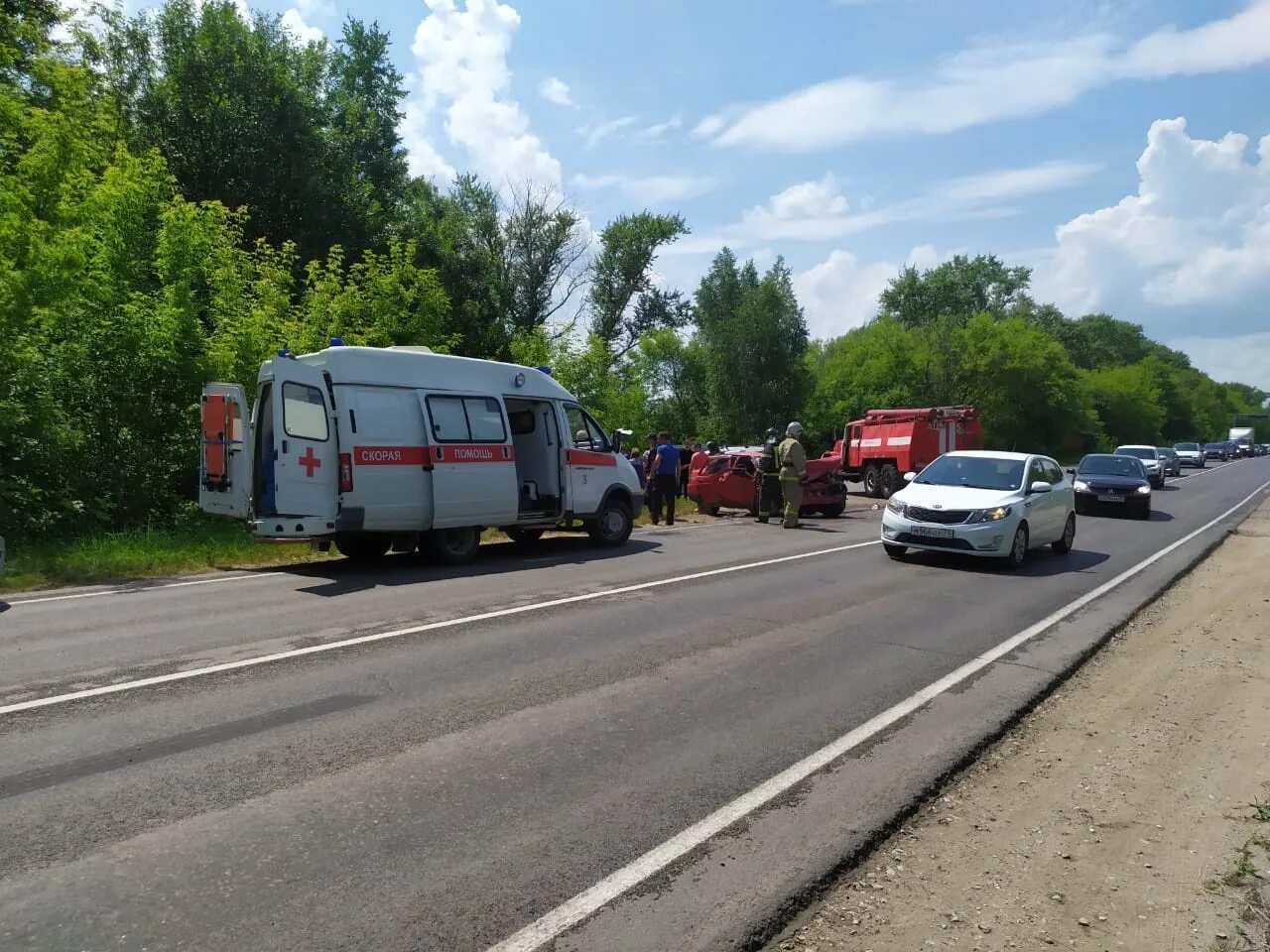 Происшествия пос ровно тульской обл фото В ДТП в Кимовском районе пострадало несколько человек - Новости Тулы и области -