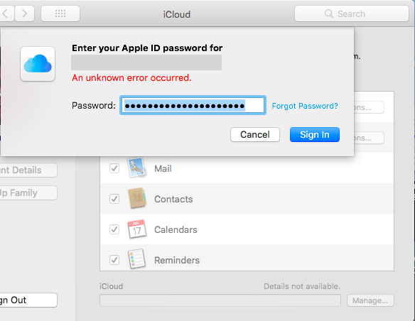 Произошла ошибка подключения к эпл айди iCloud password unknown error - Apple Community