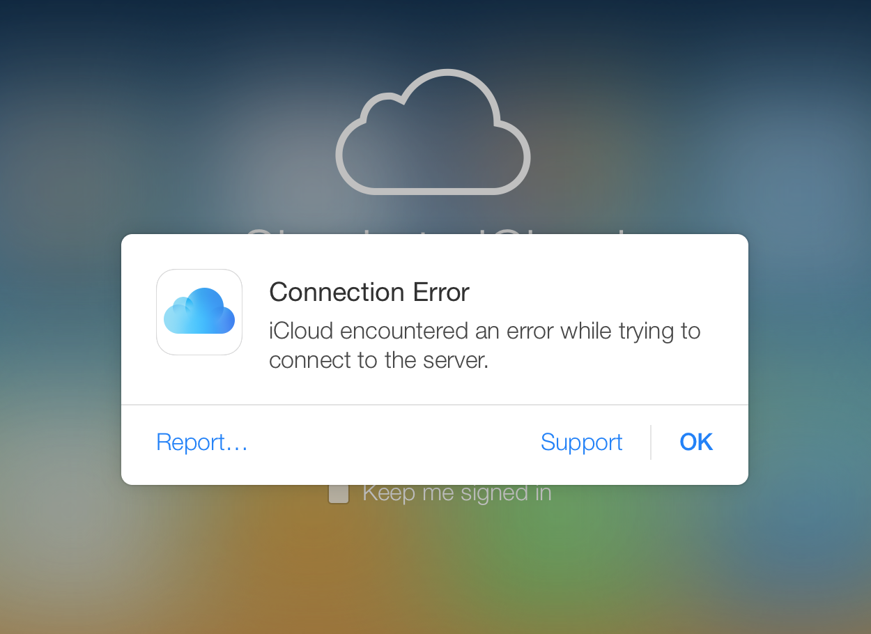 Произошла ошибка подключения к серверу айклауд iCloud Down for Some, Connectivity Errors Reported - iClarified