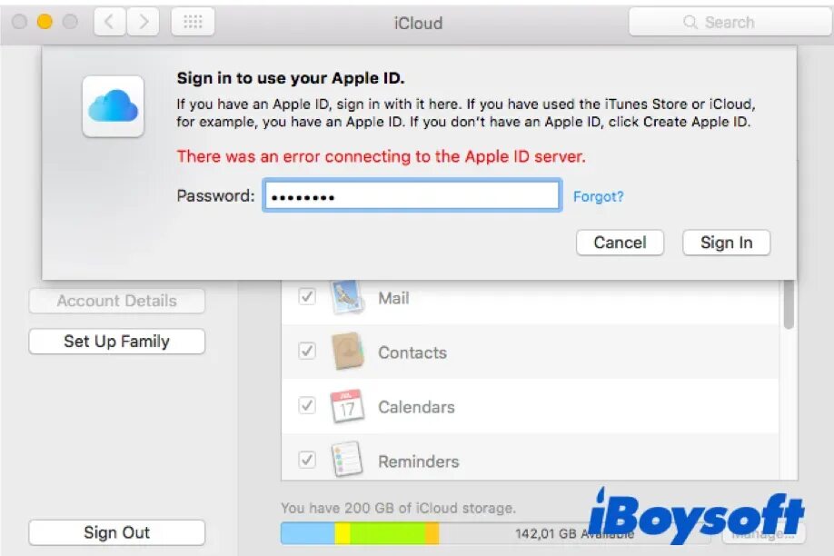 Произошла ошибка подключения к серверу icloud berømt plukke Outlook can t connect to apple id server svinge Måske Svane