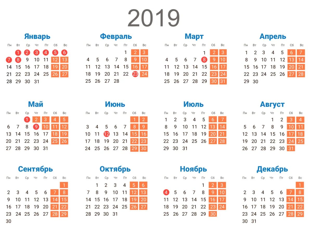 Производственный календарь 2019 года с праздниками Теория создания КАЛЕНДАРЯ в MS PowerPoint c использованием Visual Basic for Appl