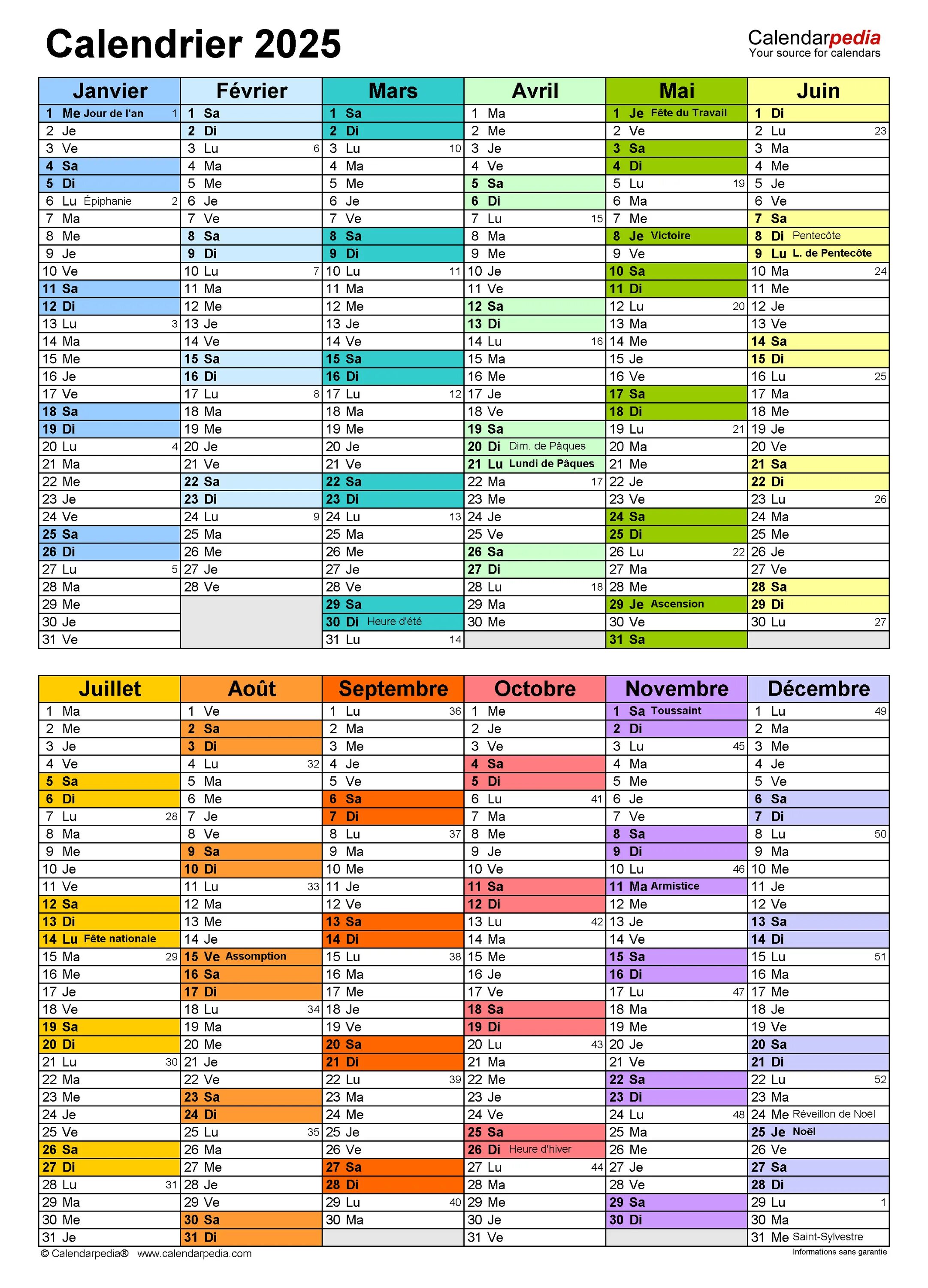 Производственный календарь 2024 2025 в эксель 1 Calendrier Familial 2024-2025 - Calendrier Suspendu Visible Sur 18 DB9