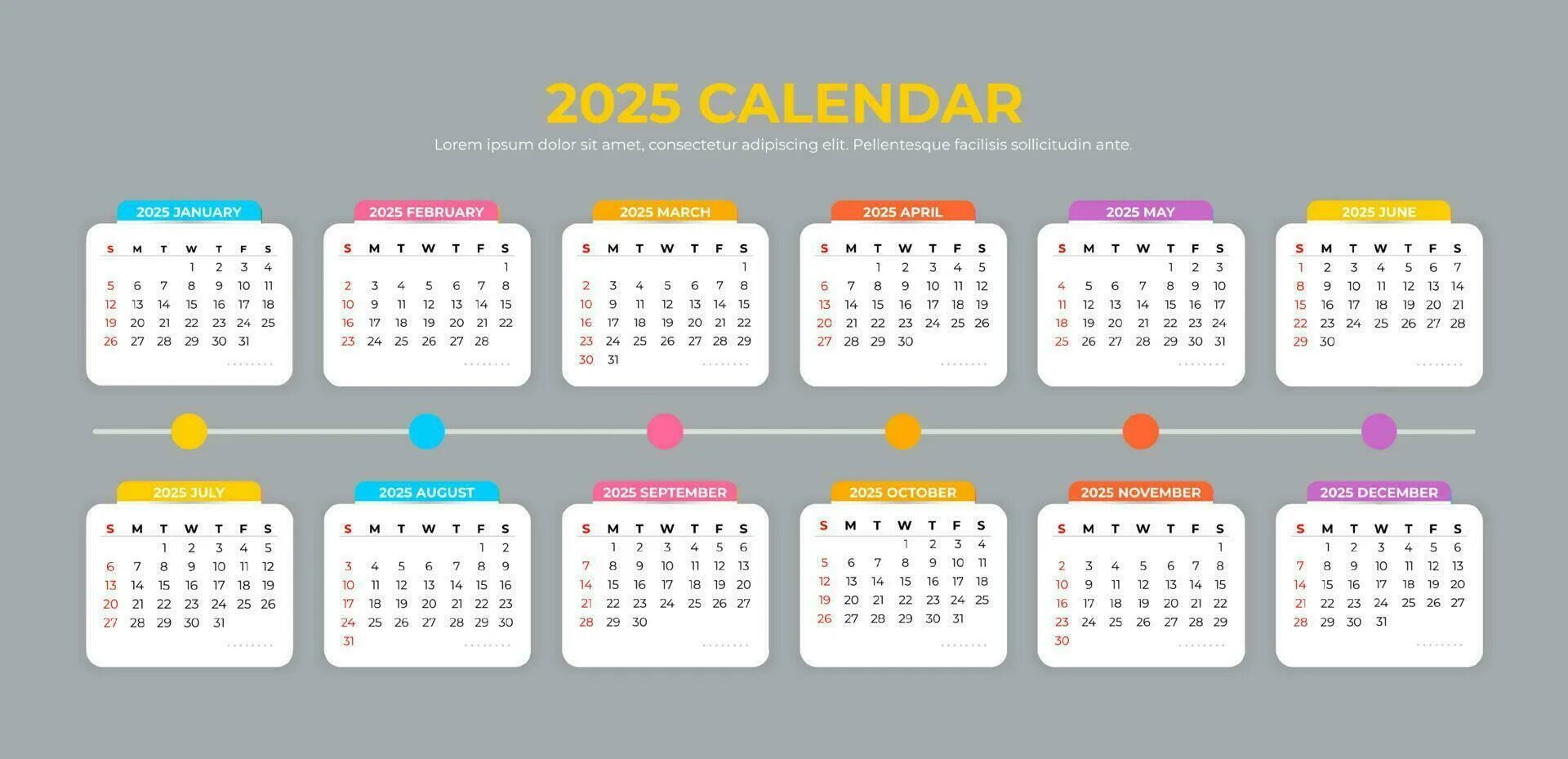 Производственный календарь 2025 купить 2025 Calendar Template 24595691 Vector Art at Vecteezy