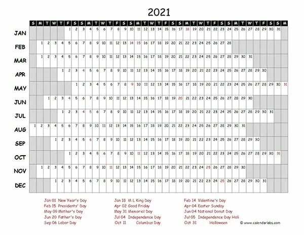 Производственный календарь 2025 в эксель альбомный Calendar With Weeks For 2021 Excel Calendar template, Free calendar template, Ex