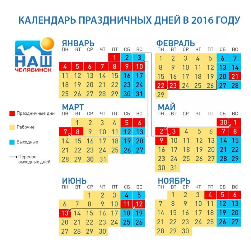 Производственный календарь выходных на 2016 год Праздники 2016 выходные календарь