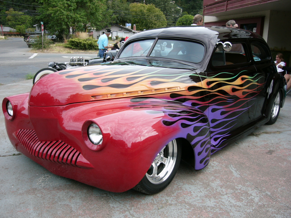 Прокачка авто тюнинг Flaming Hot Cool Custom Rod by RoadTripDog on DeviantArt Custom classic cars, Cl