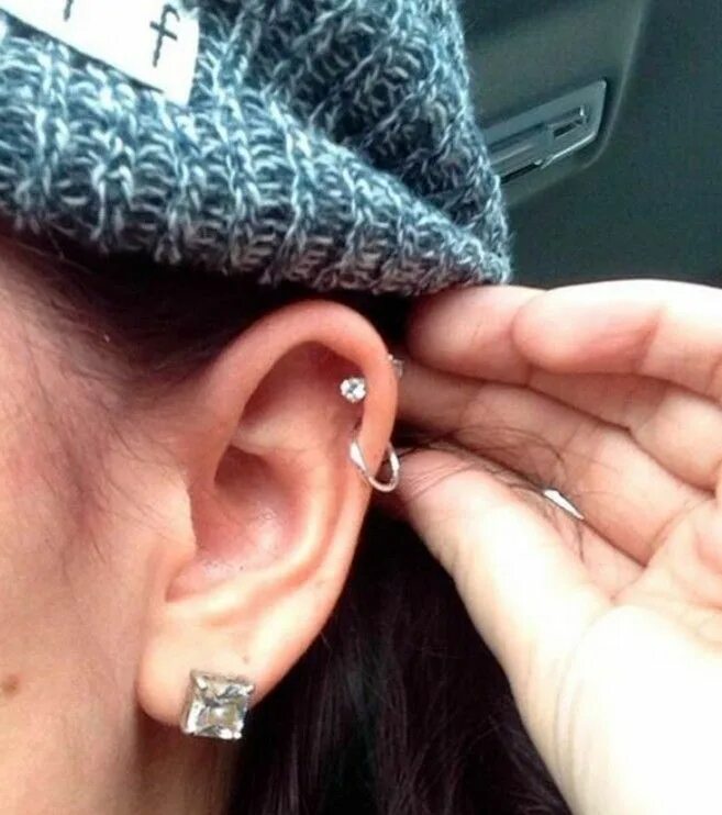 Прокол хеликс фото с серьгой в ухе 64 Most Gorgeous Ear Helix Rings Piercings Design You Should Own - Page 28 of 64