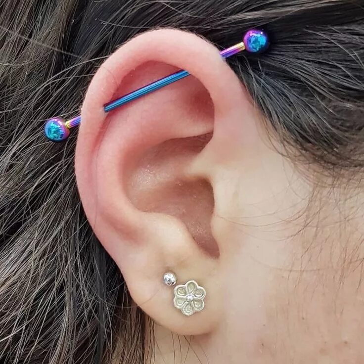 how to wear cartilage helix hoop pin piercing earrings inspiration ide ONDAISY .