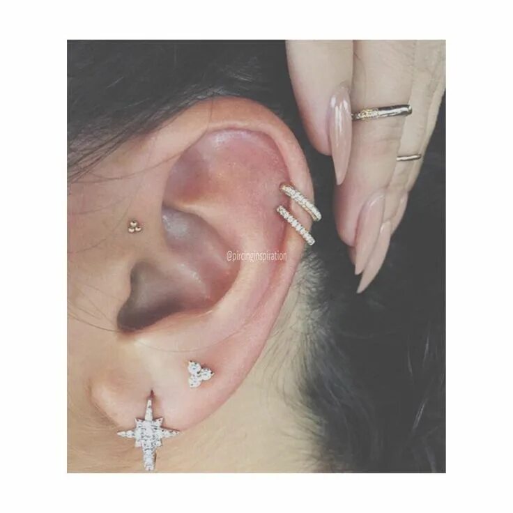 Прокол ушей пирсинг фото Instagram post by Piercings * Mar 29, 2016 at 11:02am UTC Ear piercings, Ear jew