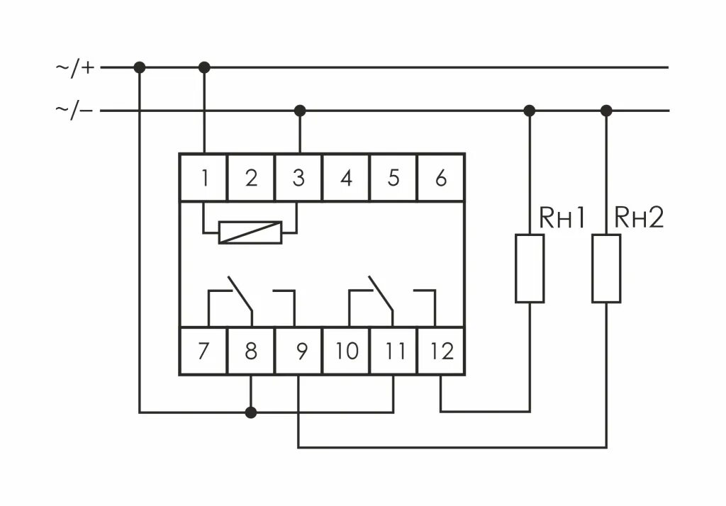 Промежуточное реле 24в схема подключения Промежуточное реле PK-3P/230V, 3 перекидных контакта 8А, управление 230V AC - ку