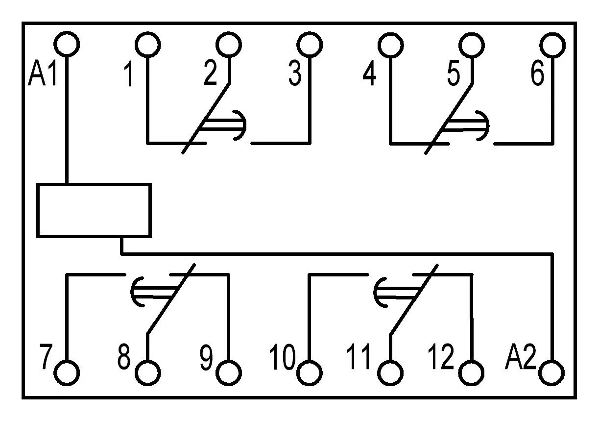 Промежуточное реле 24в схема подключения Реле промежуточные ПЭ45А купить в опт и розницу МансарПром