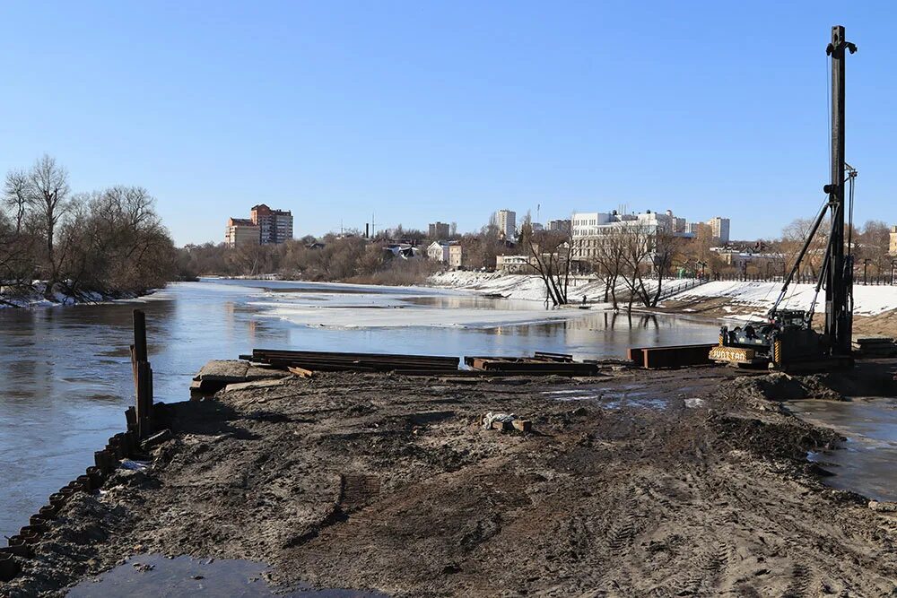 Промка на набережной в брянске фото В Брянске продолжается строительство моста на набережной - Брянская городская ад