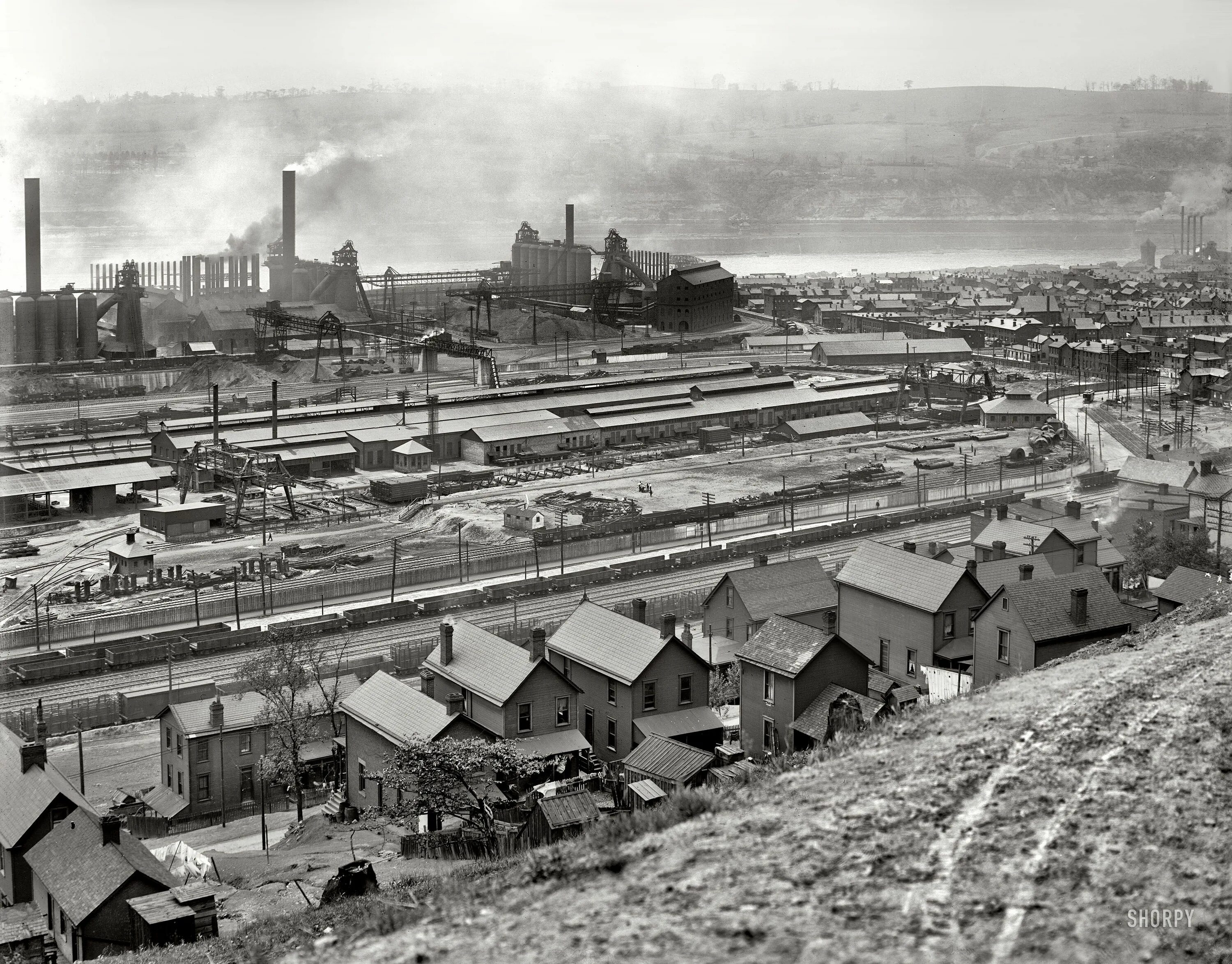 Промышленная старые фото Shorpy Historical Photo Archive :: Factory Town: 1908 Pittsburgh, Shorpy histori