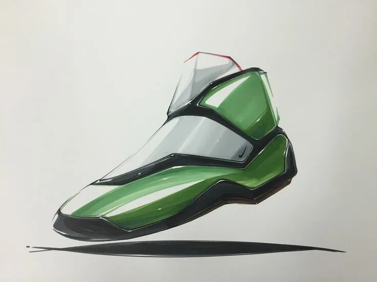 Промышленный дизайн 2024 Shoes marker rendering Industrial design sketch, Futuristic shoes, Sketches