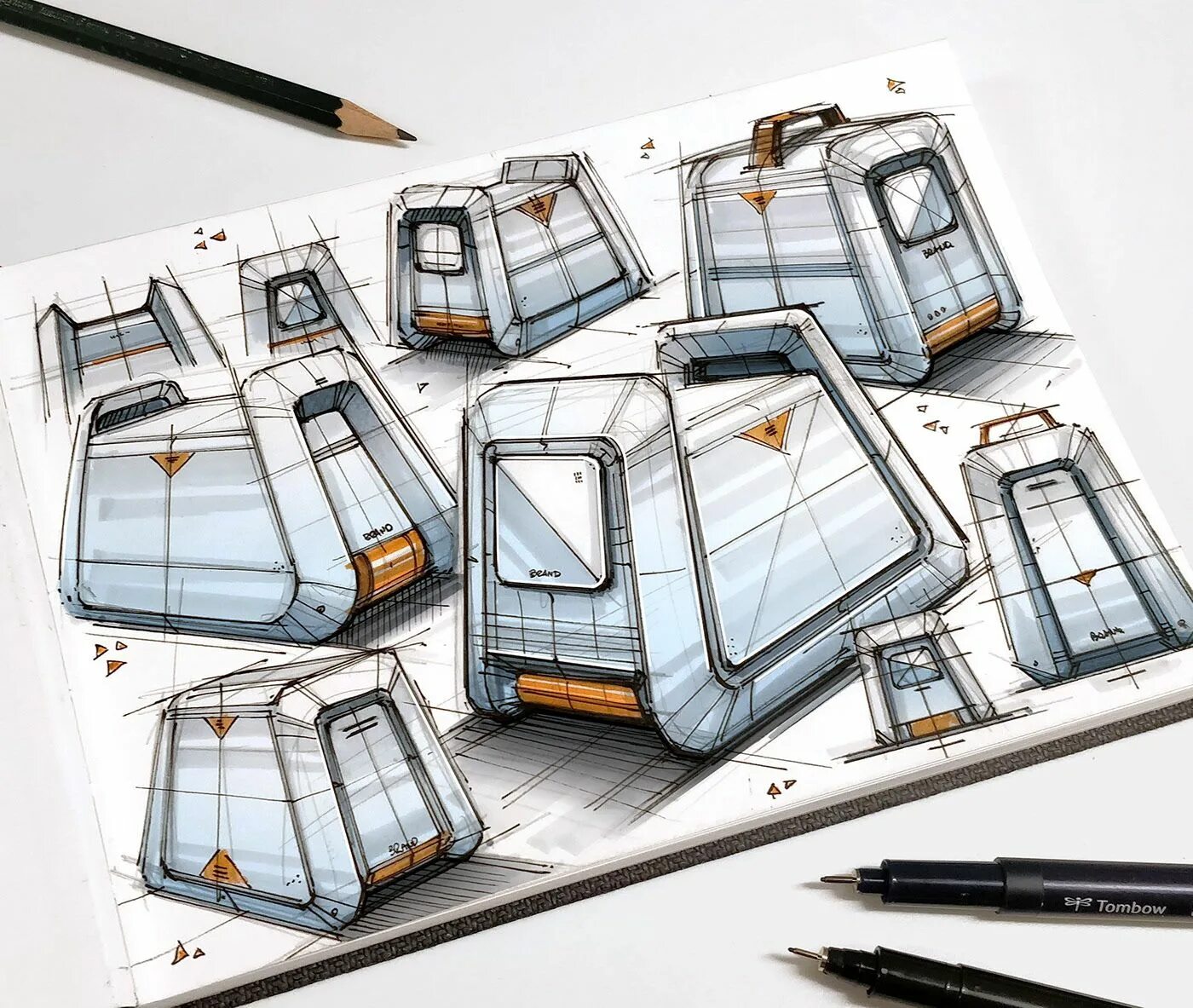 Промышленный дизайн интерьера Sketches & Illustrations 2020 (Part 1) on Behance Industrial design sketch, Indu