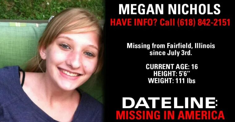 Пропавшая меган фото номер 1 MISSING IN AMERICA: Megan Nichols