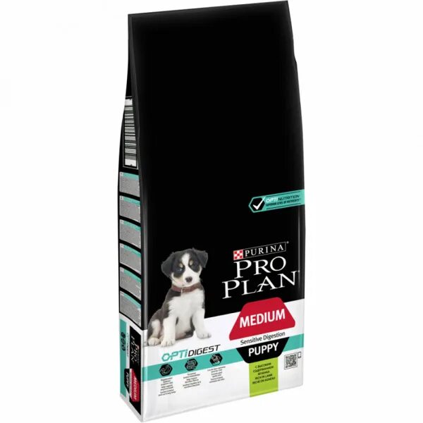 Проплан для щенков фото Purina Pro Plan Puppy Medium Корм для щенков средних пород с Ягнёнком, 12 кг - к