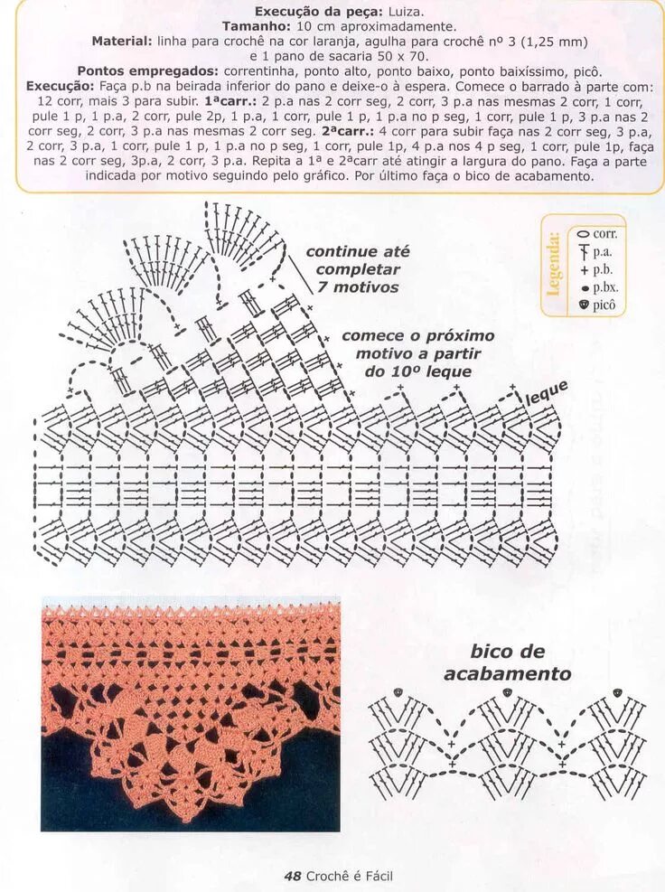 Прошва крючком со схемами для платья Gráficos de barradinhos de crochê! Вязка оторочки крючком, Вязание, Вязание крюч