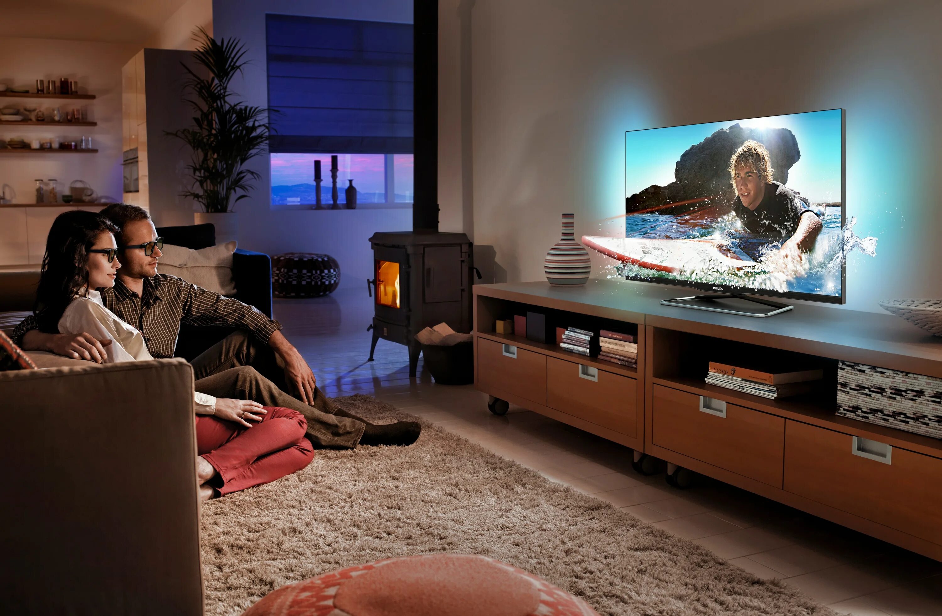 Просмотр фото через телевизор TP Vision präsentiert rahmenlose Philips Smart TV-Serie