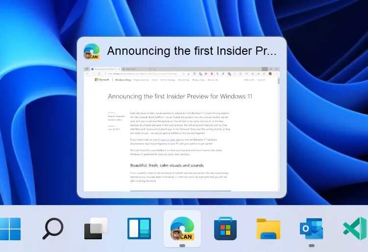 Просмотр фото win 11 Announcing Windows 11 Insider Preview Build 22000.71 Windows Insider Blog