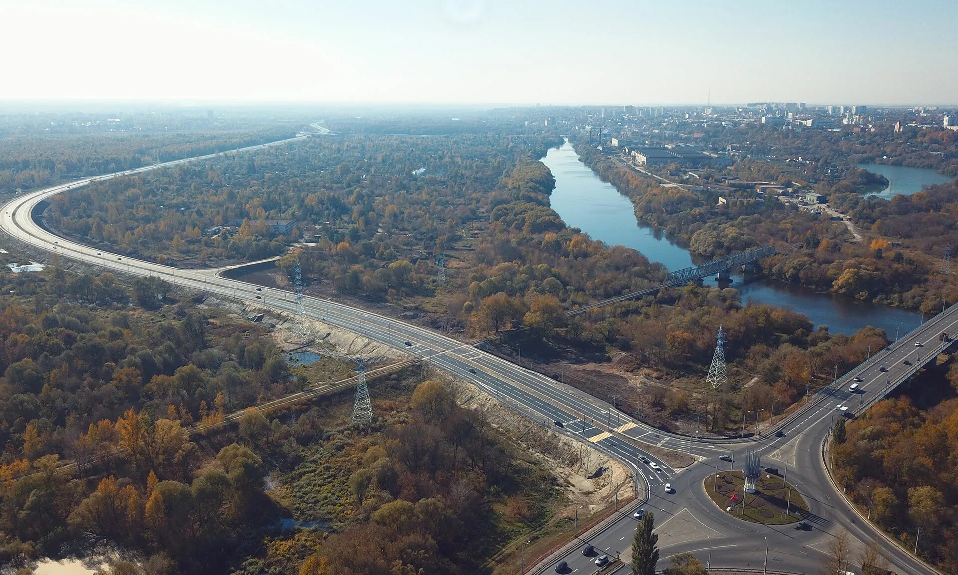 Проспект героев брянск фото Новости / В Брянской области ведется строительство и ремонт дорог / Правительств