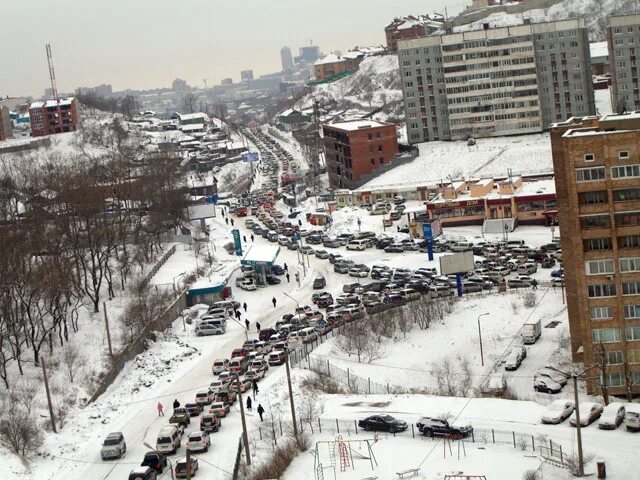 Проспект красоты владивосток фото В утренние часы во Владивостоке произошло более 60 ДТП КПРФ Владивосток