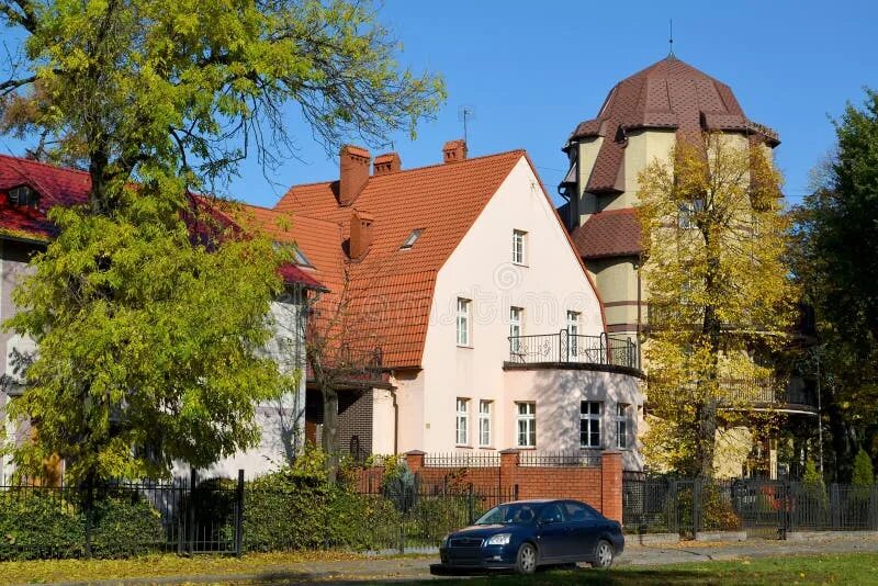 Проспект кутузова калининград фото Beautiful Buildings on Kutuzov Street in Kaliningrad, Russia Stock Image - Image