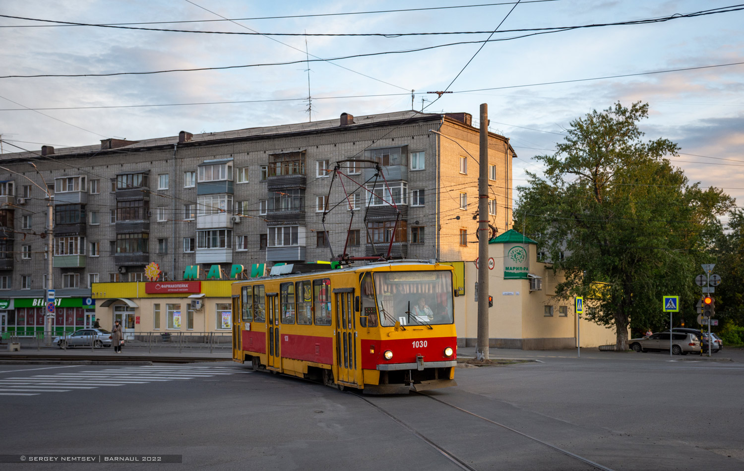 Проспект ленина 3 фото Барнаул, Tatra T6B5SU № 1030; Барнаул - Капитальный ремонт путепровода по проспе