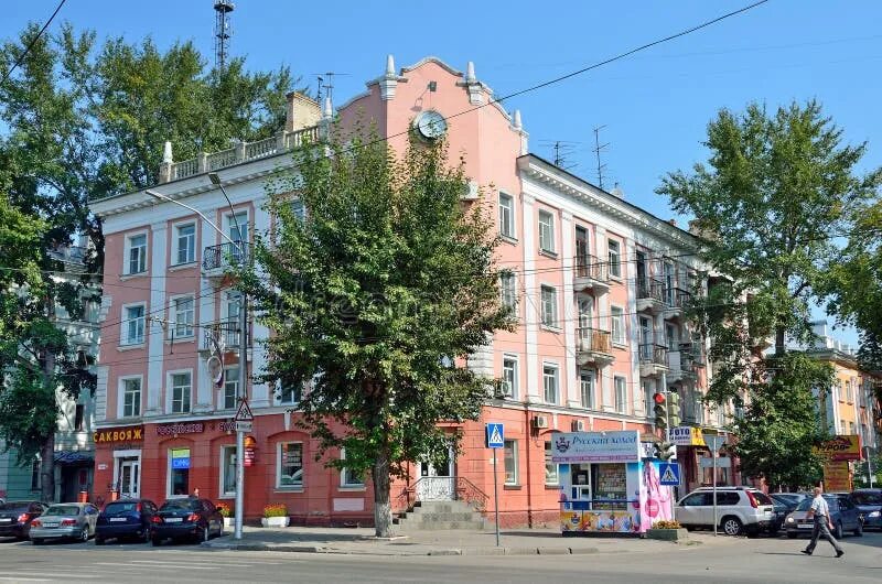 Проспект ленина 40 фото Barnaul, Russia, August, 17, 2016. House 70/40 at the Intersection of Lenin Aven