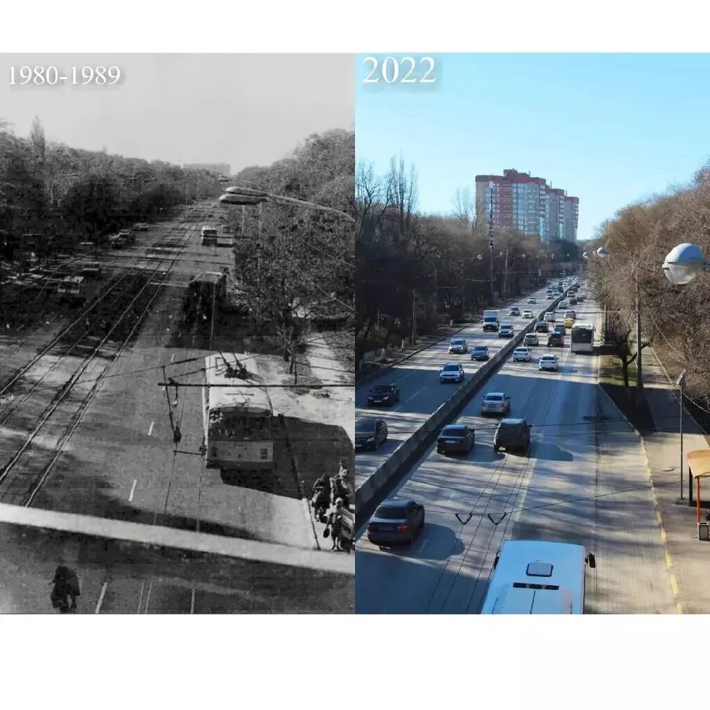 Проспект стачки фото Prospect Strikes, view from the transitional bridge towards the square of the Dr