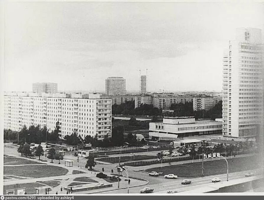 Проспект вернадского м 1980 год фото Перекрёсток улицы Удальцова и Ленинского проспекта - Retro photos