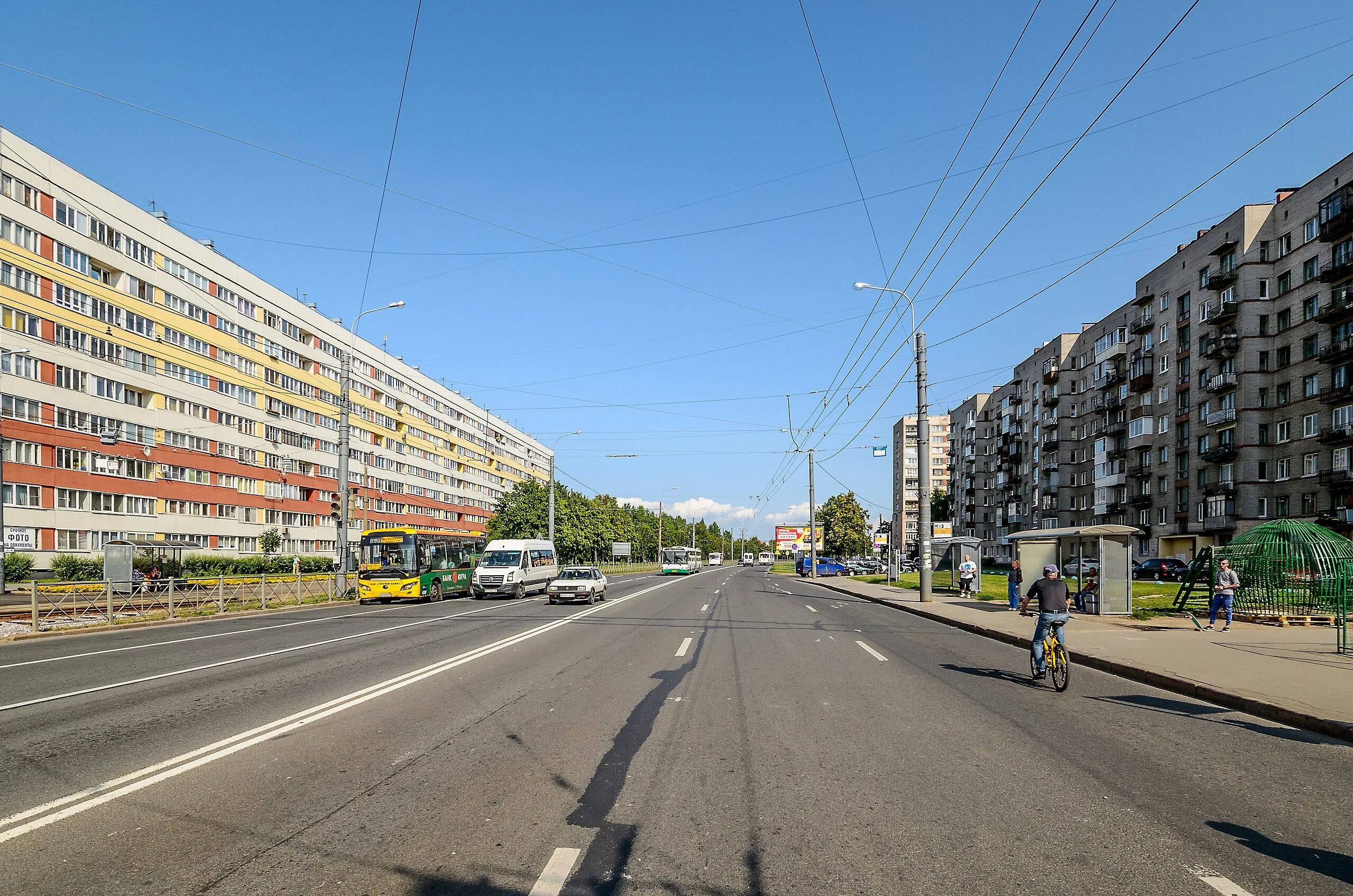 Проспект ветеранов спб фото Файл:Veteranov Avenue SPB 03.jpg - Википедия