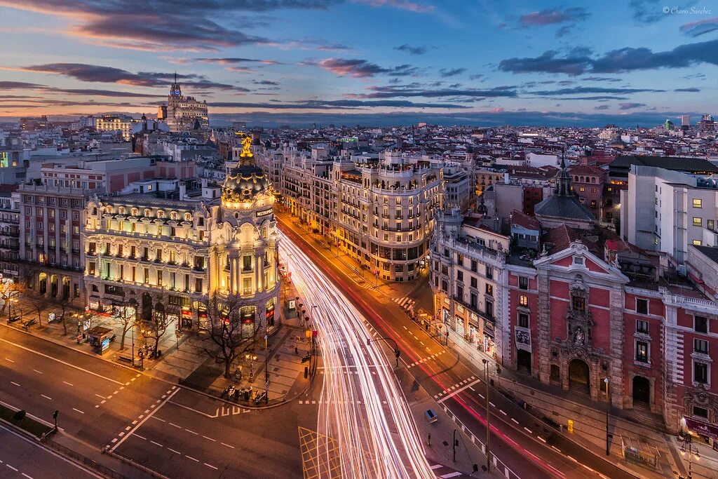 Проспекты городов фото Capital of the Night Capital de la Noche (Gran Vía desd. Flickr