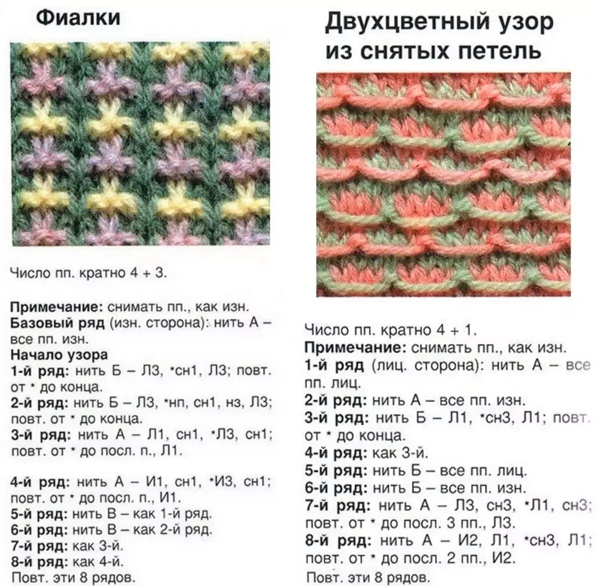 Простая двухцветная схема спицами Не любишь вязать жаккард? Вяжи ленивый - начинаем копить узоры Мне интересно и м