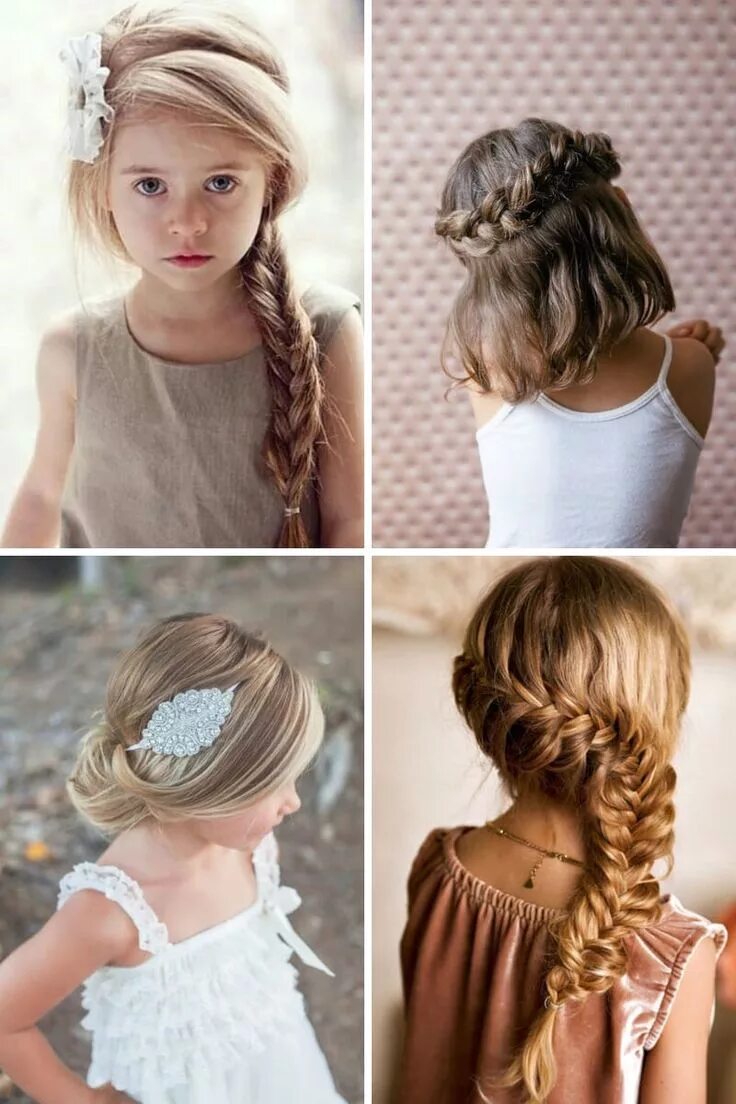 Простая праздничная прическа для девочки Pin auf children hairstyles